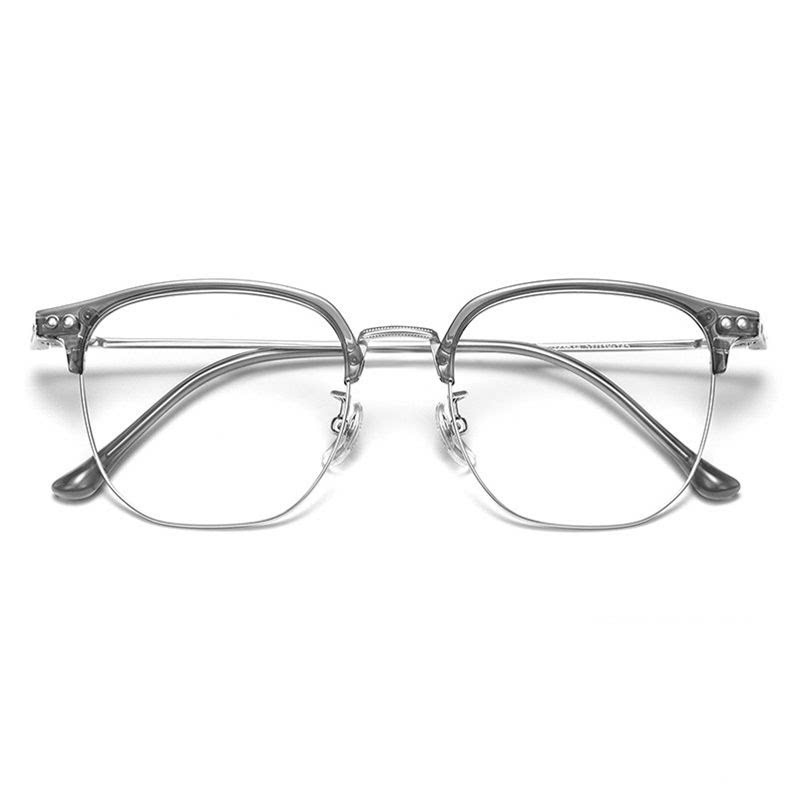 بوكيلار نظارات نسائية PUKCLAR نصف إطار TR90 تيتانيوم خفيفة جداً تجميل الوجه عدسات غير طبية للأعمال والاستخدام اليومي - Image 2