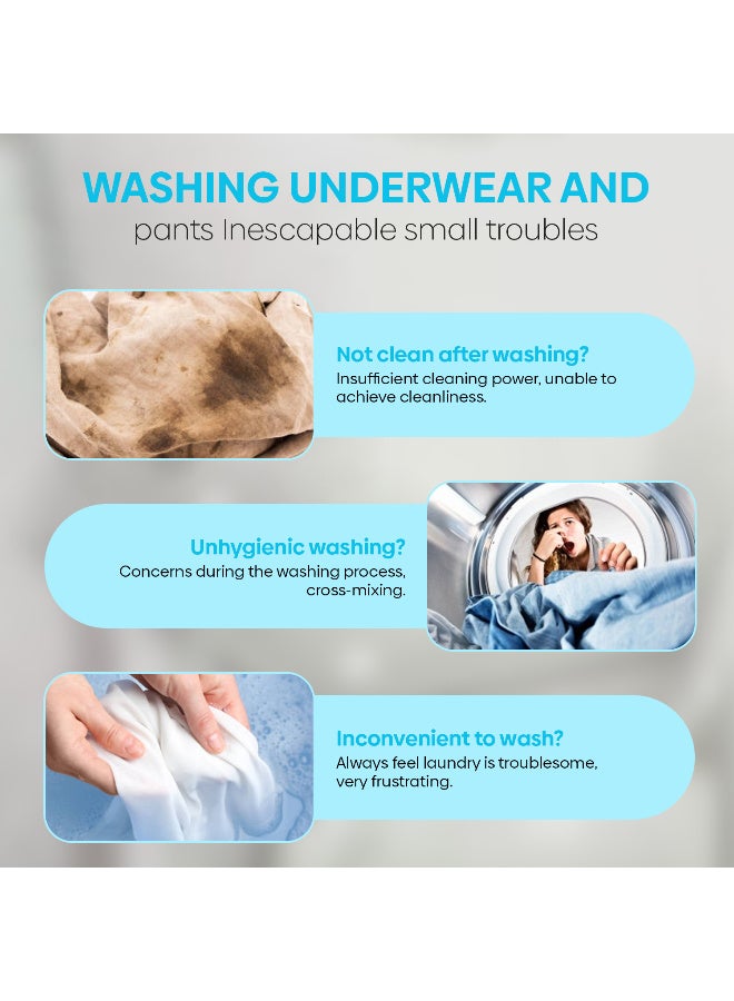 ARABIQO 3L Mini Portable Washing Machine with Dryer for Apartments & Travel - Deep Clean Underwear, Socks & Baby Clothes - Image 4