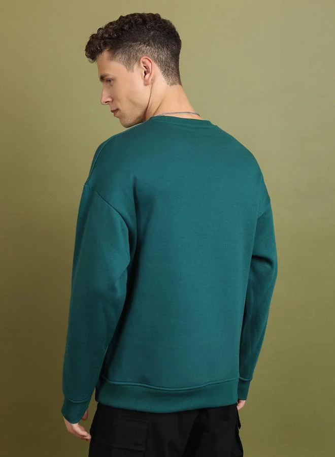 Ketch Ketch Embroidery Detail Oversized Sweatshirt
