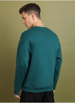 Ketch Embroidery Detail Oversized Sweatshirt by Styli  - Image 3