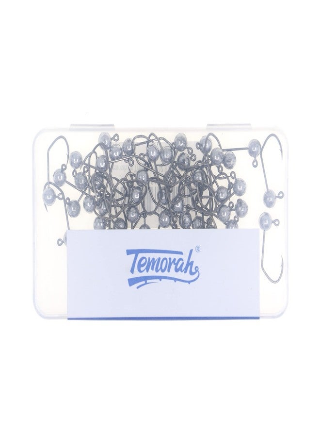 Temorah Fly Tying Sickle Jig Heads (1/80 OZ 50PCS, Unpainted) - Image 3