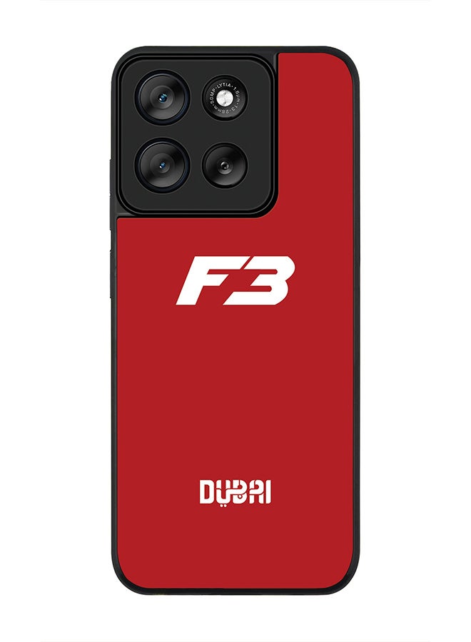 Stylizedd For Motorola Moto G56 Case,Slim fit Camera Protection, Shockproof Thin Phone cover  -  Faz3 Dubai Red - Image 1