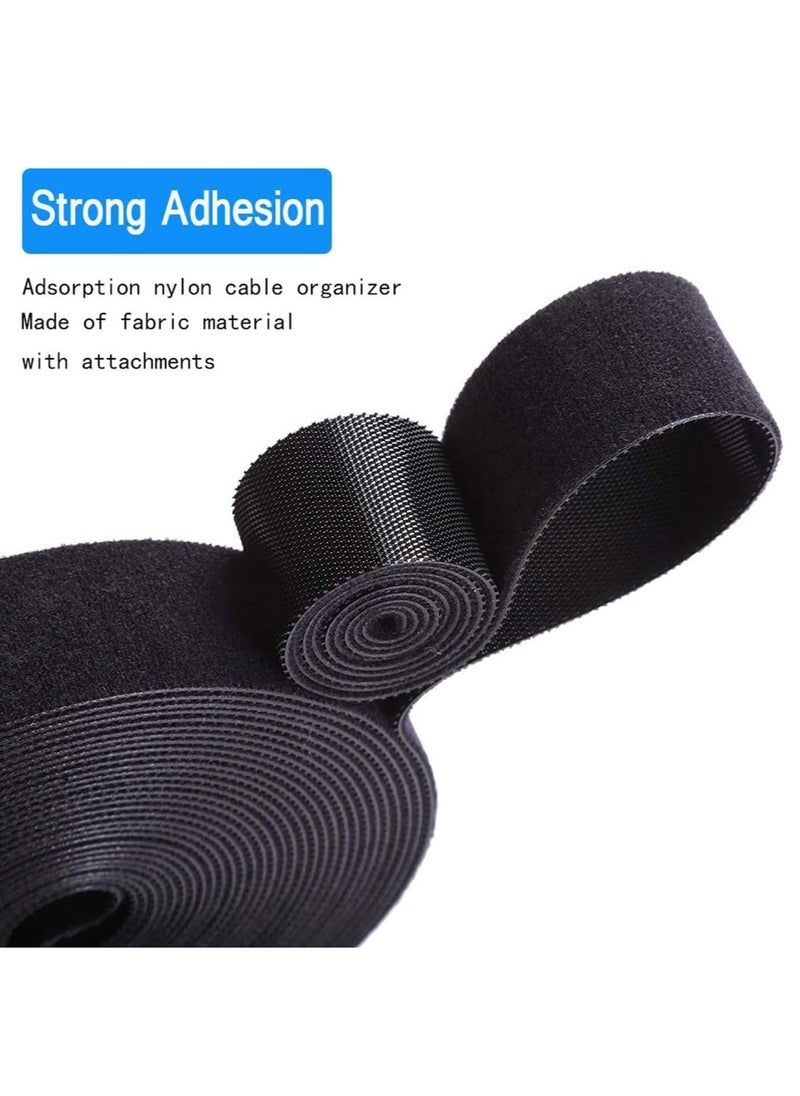 SYOSI - Cable Straps, Reusable Cable Ties, 2 rolls Adjustable Multipurpose Hook and Loop Securing Straps for Cord Management - Image 1
