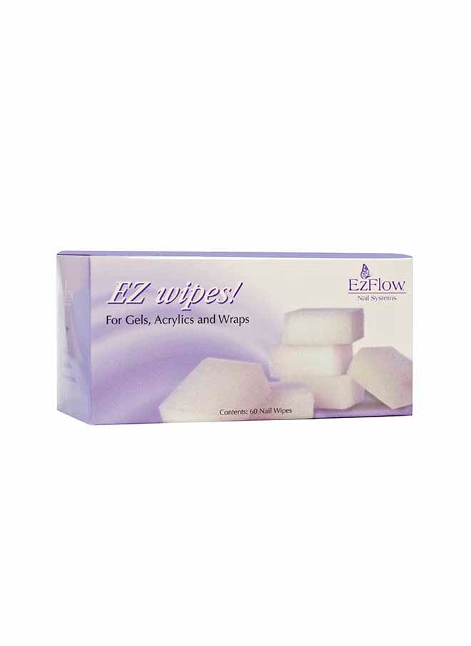EzFlow Wipe It Nail Wipes 60Ct 