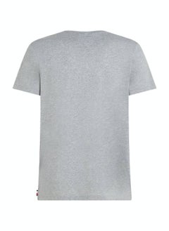 TOMMY HILFIGER Men's Short Sleeve T-Shirt - Cotton, Gray  - Image 4
