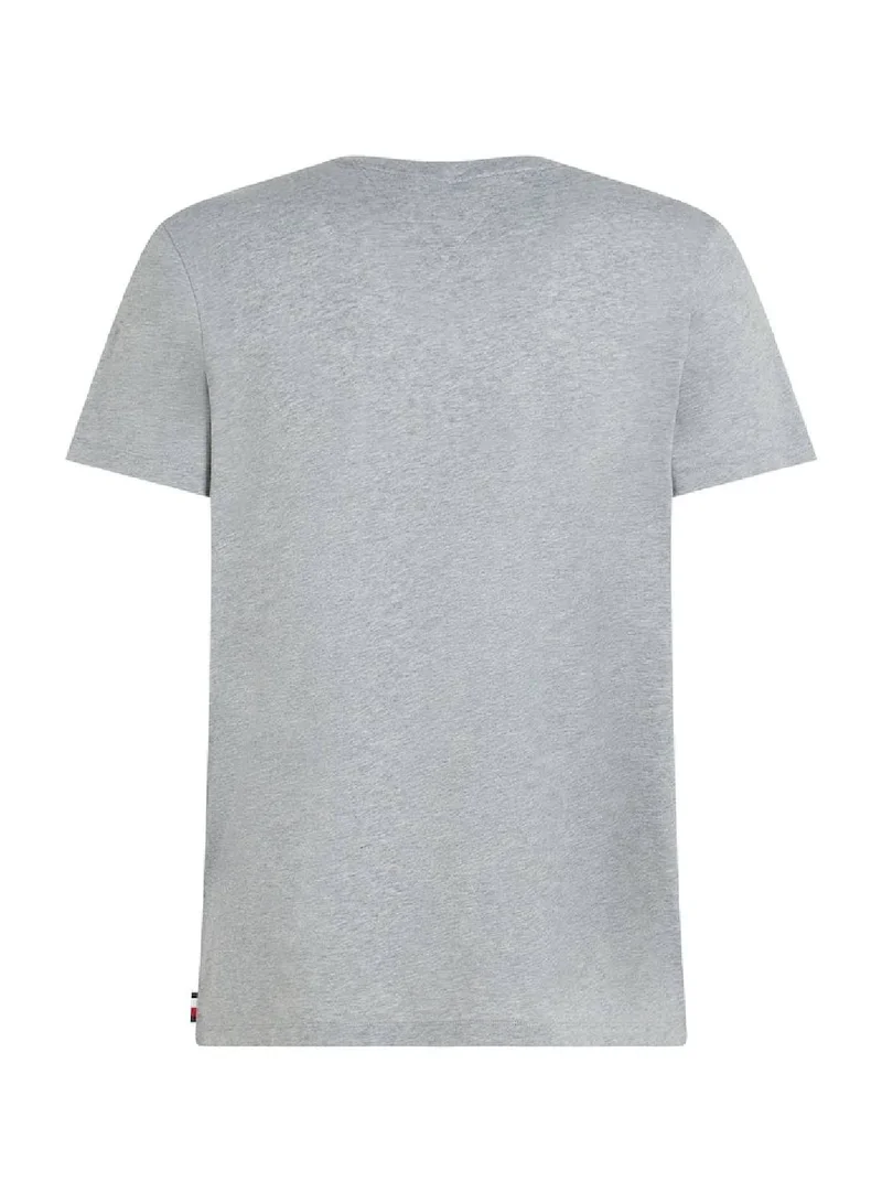 TOMMY HILFIGER  Short Sleeve T-Shirt Gray for Men | Best Price UAE