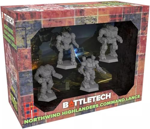 Catalyst Game Labs BattleTech Miniatures Northwind Highlanders Command Lance Expansion Miniature Game Ages 14 - Image 1