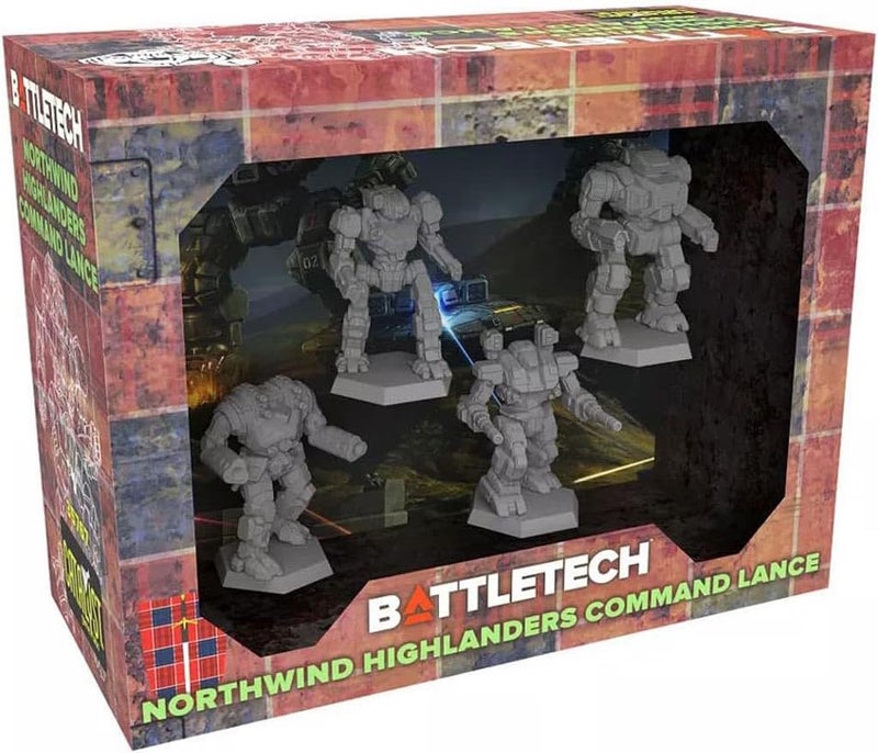 Catalyst Game Labs BattleTech Miniatures Northwind Highlanders Command Lance Expansion Miniature Game Ages 14 - Image 2
