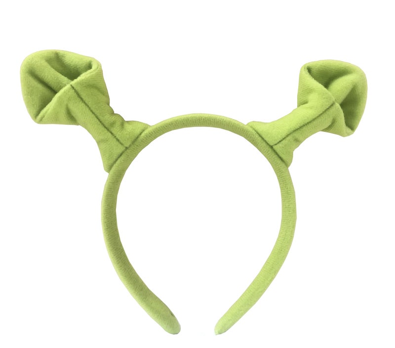 Sheliky Green Ogre Ears Headband Plush Monster Headbands Women Halloween Christmas Theme Party Costume Accessories (01) - Image 1