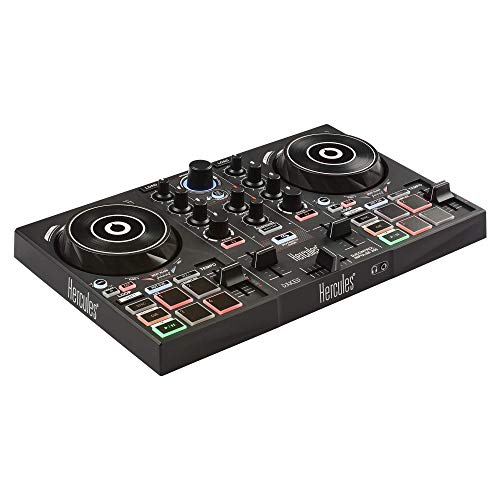 Hercules DJControl Inpulse 200 – DJ controller with USB, ideal for beginners learning to mix - 2 tracks with 8 pads and sound card - Software and tutorials included - Image 2