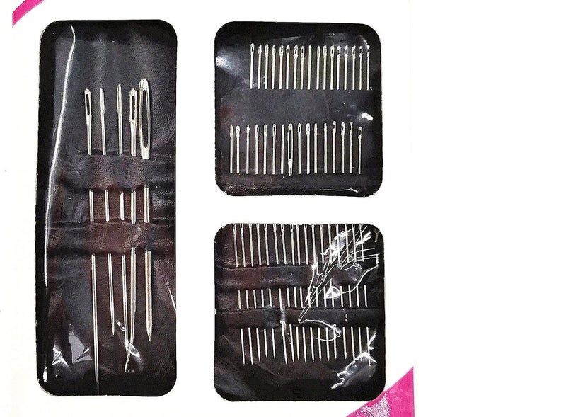 TYAGY إبر الخياطة اليدوية، فولاذ مقاوم للصدأ، 60 قطعة، أحجام متنوعة للتطريز والأعمال المنزلية - Image 2