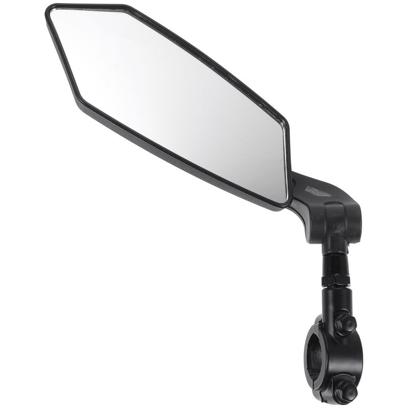 Mountain Bike Left Side Handlebar Rear View Mirror with HD Flat Reflective Glass Cycling Safety - Image 2
