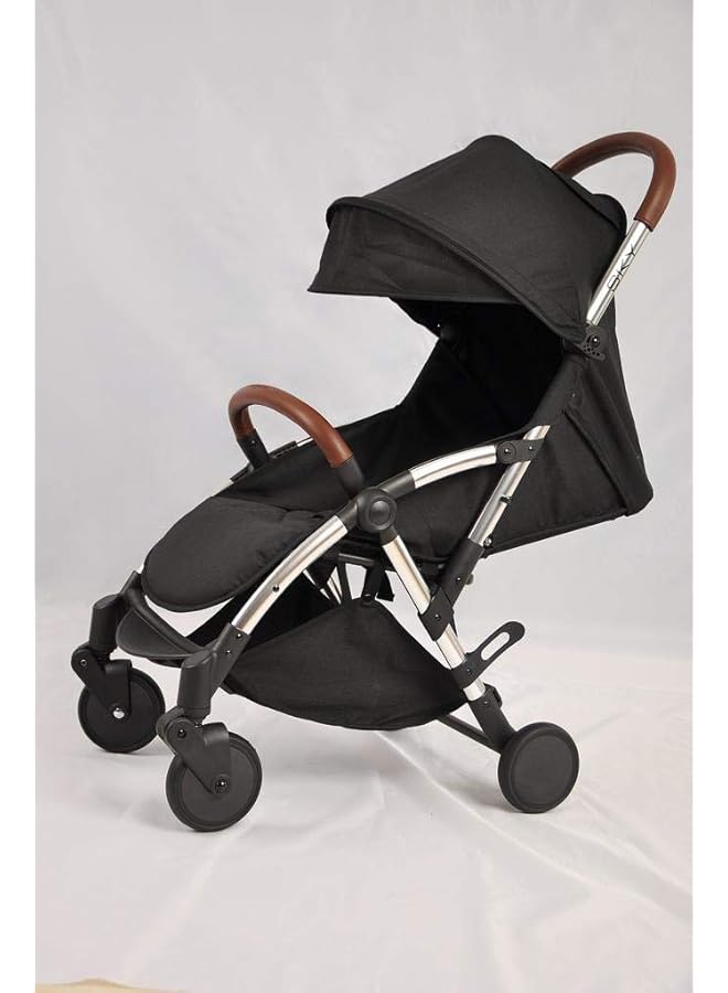 إيروريكس عربة أطفال سكاي القابلة للطي باللون الأسود - Image 1