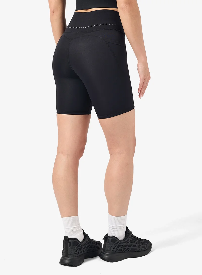FRWD  High Rise Seamless Shorts with Side Pocket for Women | Best Price UAE