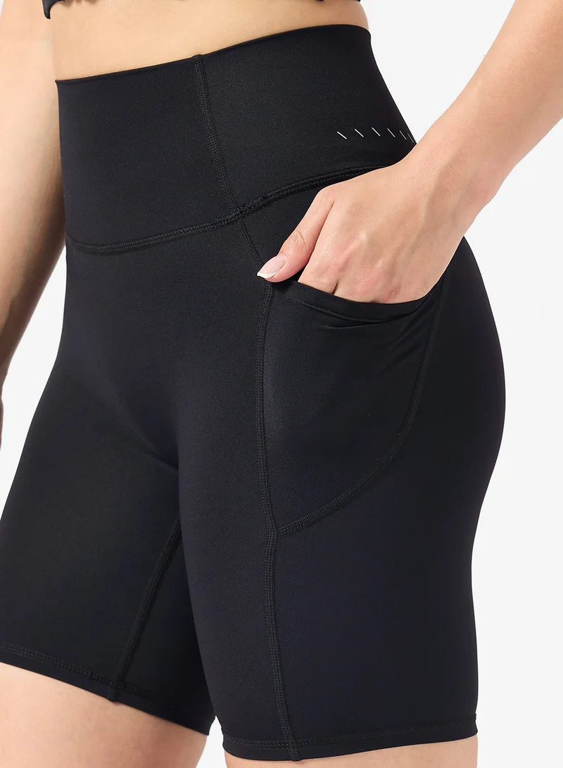 FRWD  High Rise Seamless Shorts with Side Pocket for Women | Best Price UAE