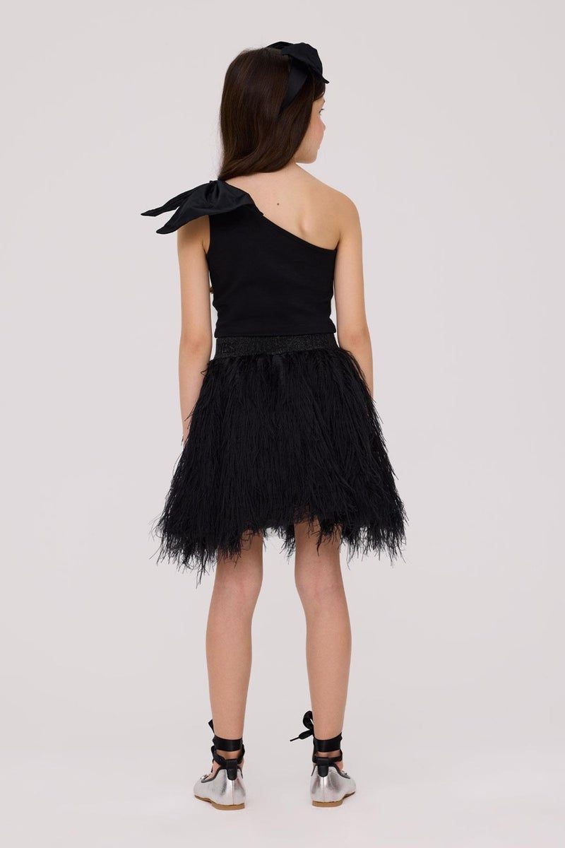TYESS Girls Black Skirt - Image 4