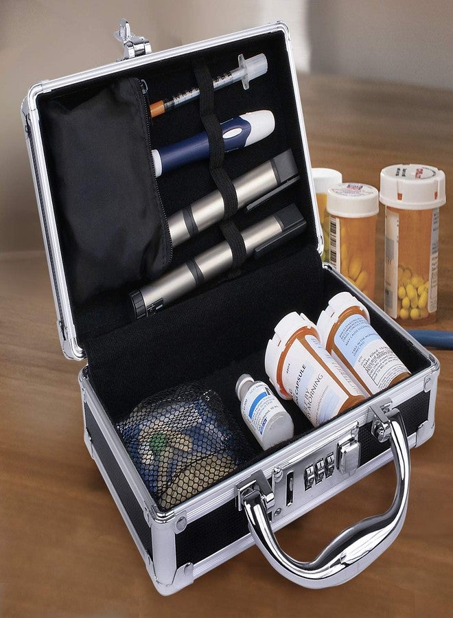 Vaultz Medicine Case with Combination Lock, Black (VZ00361 - Image 1