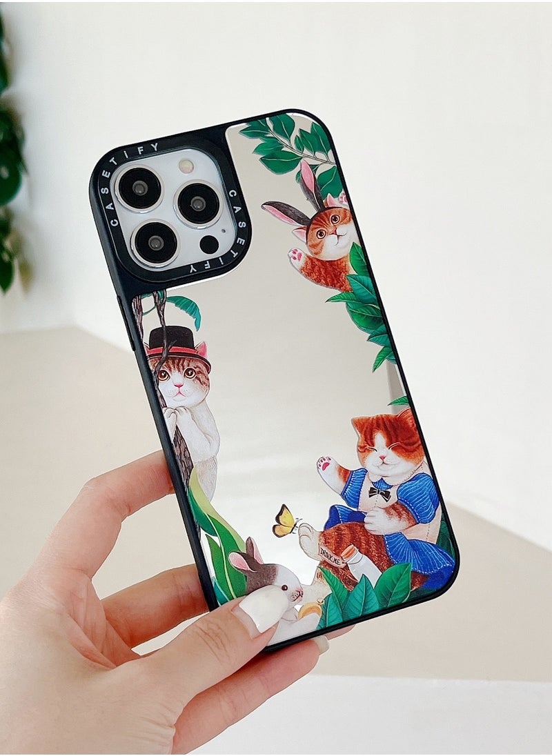 Case for iPhone 15 Pro Max Cute Cat Pattern Cover