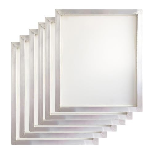 YLZ Aluminum Silk Screen Printing Screens 20 x 24 Inch Frame-160 White Mesh (2 PCS) - Image 1