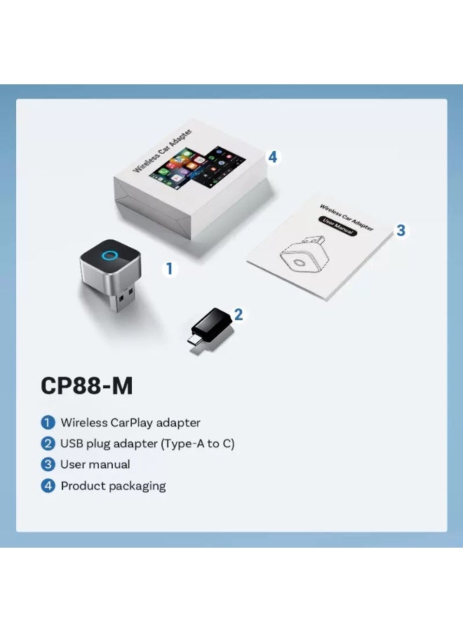 محول CarPlay لاسلكي و Android Auto ثنائي الوظيفة لتويوتا ونيسان ولكزس تشغيل فوري مع حافظة معدنية - Image 2