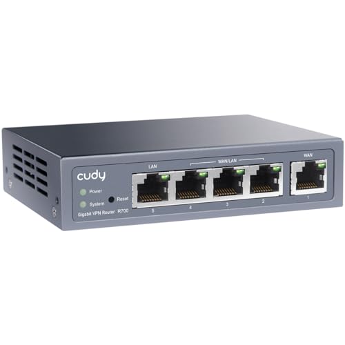 Cudy New Gigabit Multi-WAN VPN Router, Up to 4 Gigabit WAN Ports, SMB Router, Load Balance, Lightning Protection, PPTP L2TP WireGuard OpenVPN IPsec VPN Router - Image 1