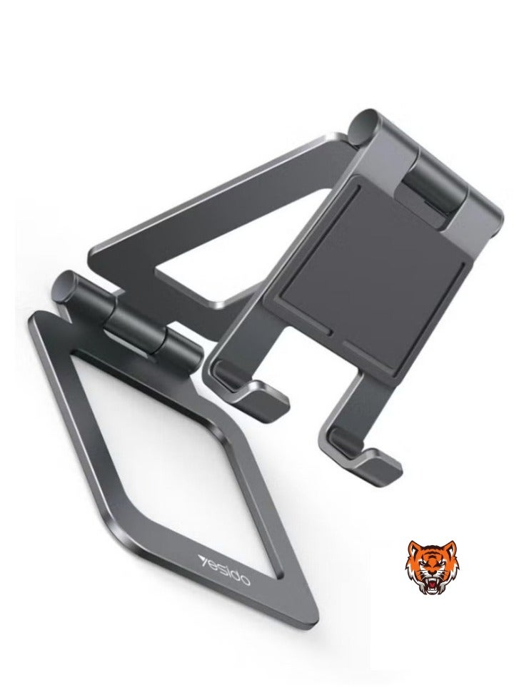 TIGER "Universal Phone and Tablet Holder – Multi-Angle, Extendable, Foldable, and Rotatable, Compact Design, Black" - Image 2