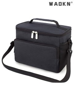 WAOKN Large Capacity Multi-purpose Outdoor Lunch Bag Insulated Lunch Box Large Cooler Tote Bag Unisex Double Layer Heat Resistant Cooler Bag With Adjustable Shoulder Tote  - Image 4