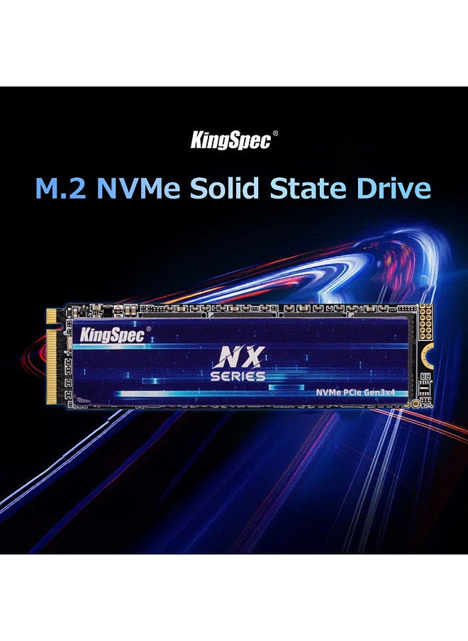 KingSpec - KingSpec NX 256GB M.2 NVMe Solid State Drive SSD PCIe Gen3.0x4 Interface High-speed Transmission Wide Compatibility - Image 1
