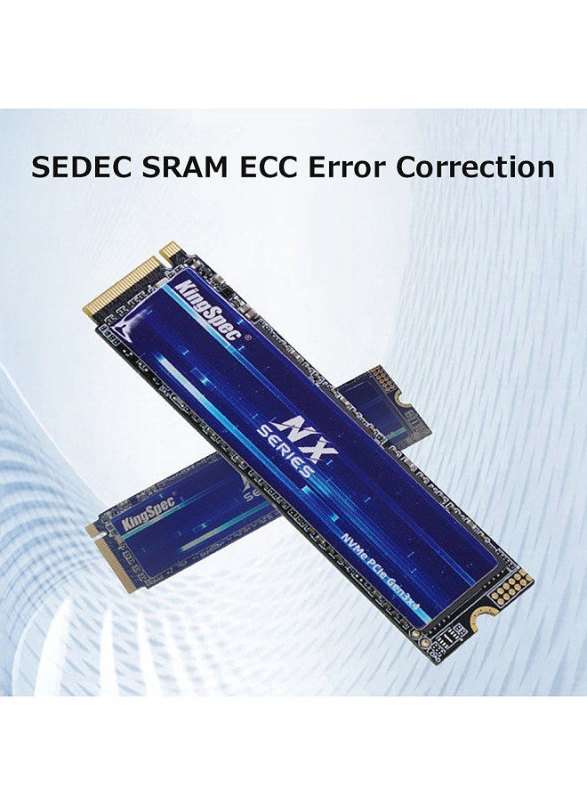 KingSpec - KingSpec NX 256GB M.2 NVMe Solid State Drive SSD PCIe Gen3.0x4 Interface High-speed Transmission Wide Compatibility - Image 1