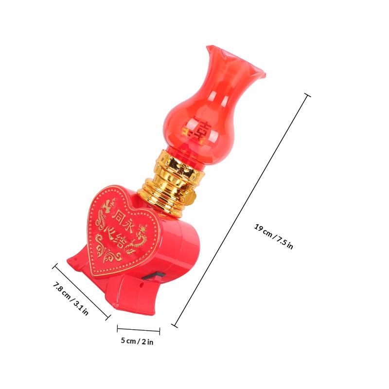 2pcs Heart Designed Electric Candle Lights Romantic Flameless Candle Lamps - Image 2