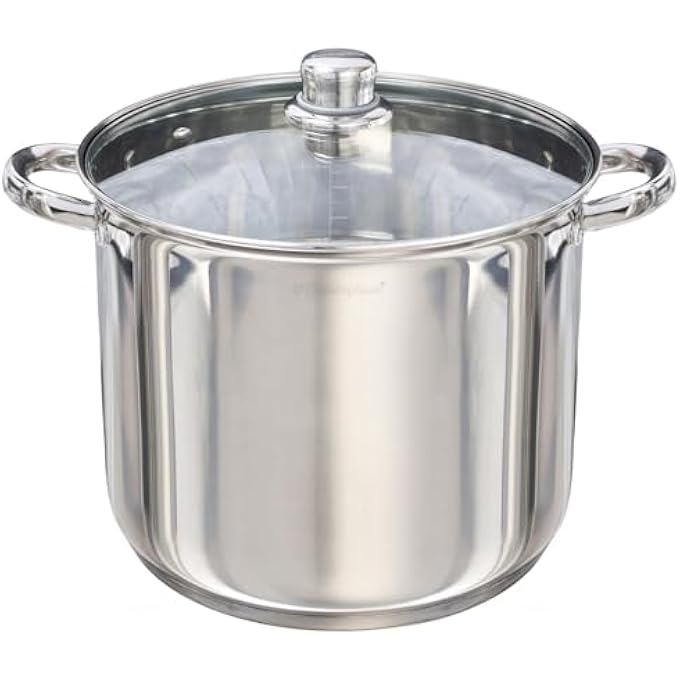 Buckingham Deep Induction Stock Pot With Glass Lid 26 Cm 11 L - Image 1