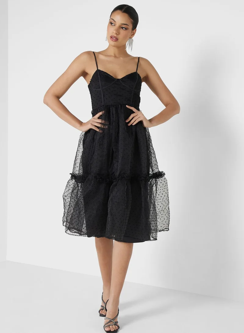 Jaded Rose Polka Dot Tulle Dress