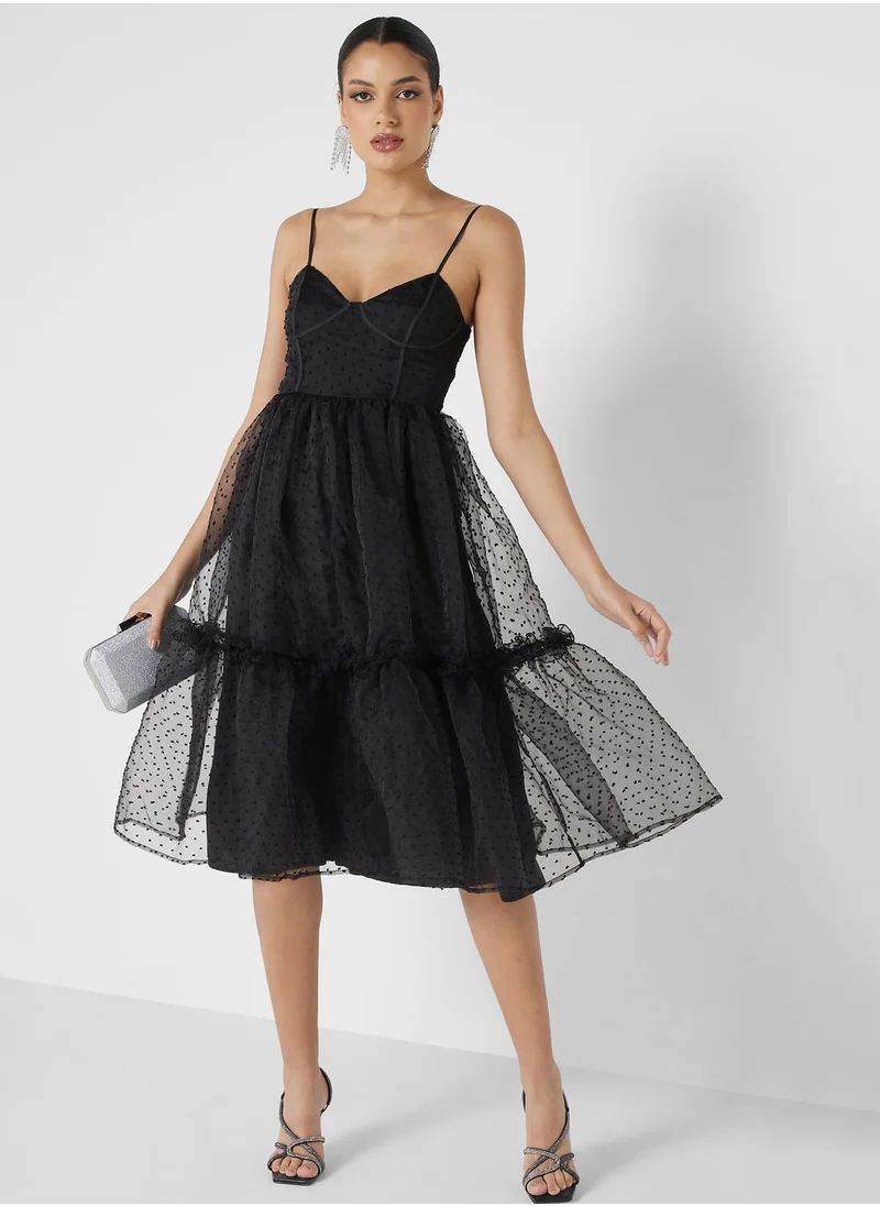 Jaded Rose Mesh Detail Dress