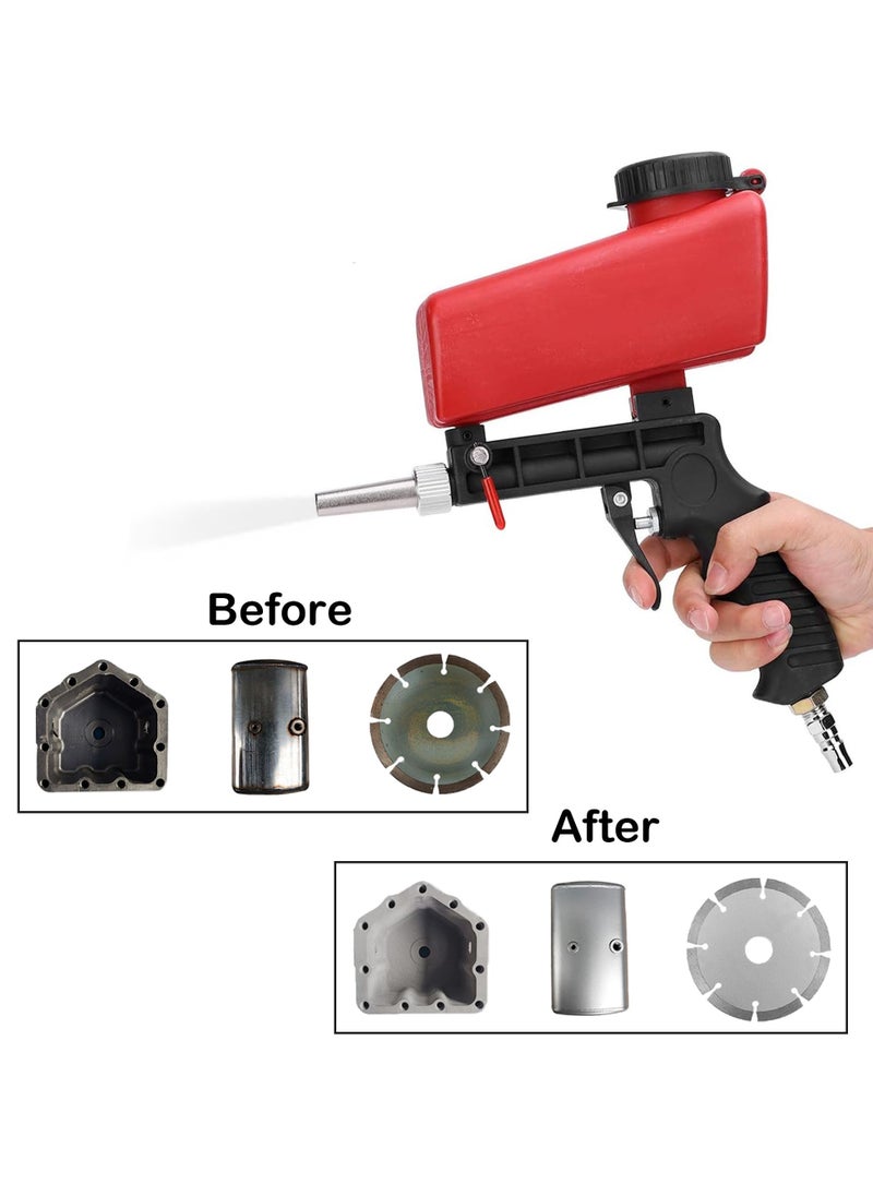 SYOSI - SYOSI Sand Blaster, Professional Anti-Rust Blasting Machine 90psi Pneumatic Sand Blasting Kit Handheld Gravity Sandblaster Adjustable Flow Rate for Spraying Remove Paint Stains Rust Spot - Image 1