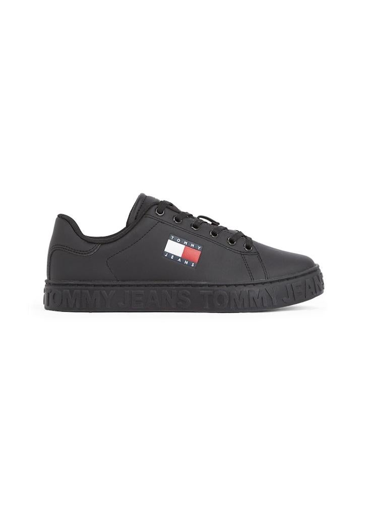 TOMMY JEANS Logo Detail Lace Up Low Top Sneakers  - Image 1