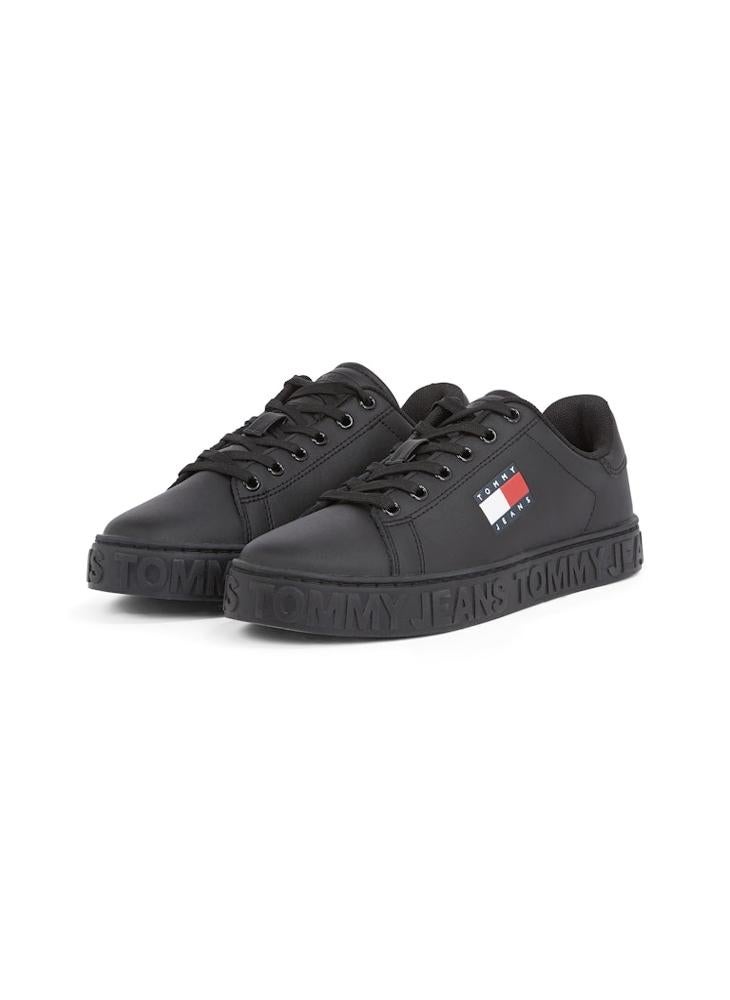 TOMMY JEANS Logo Detail Lace Up Low Top Sneakers  - Image 3