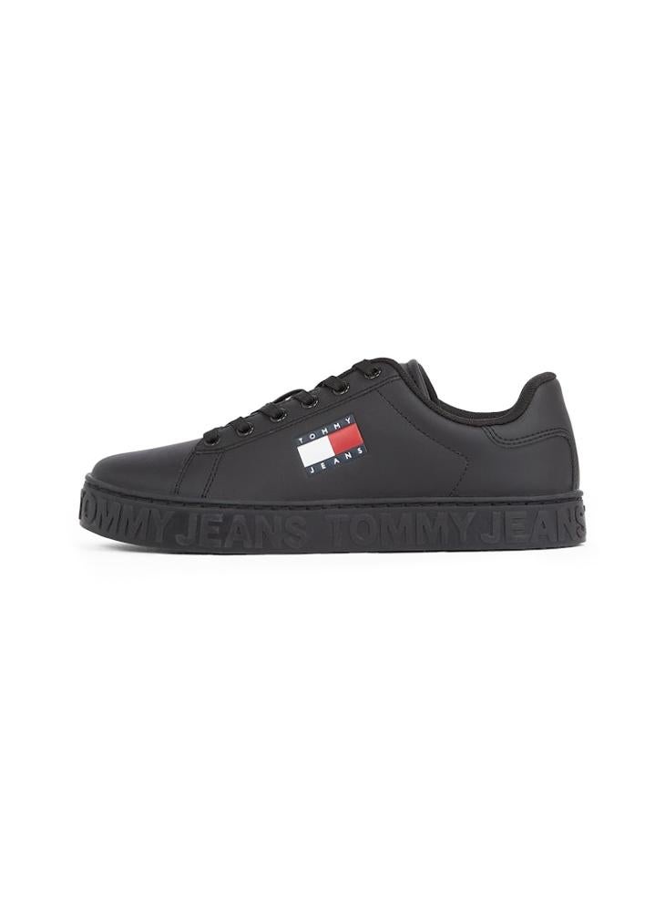 TOMMY JEANS Logo Detail Lace Up Low Top Sneakers  - Image 2
