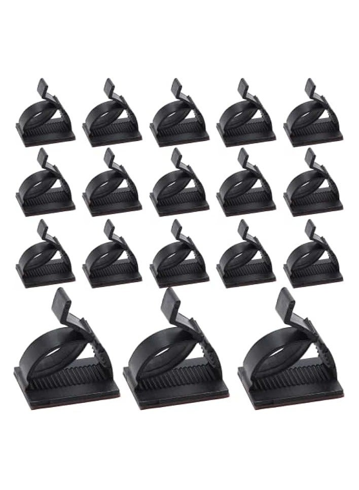 erorex 50 Pieces Plastic Cord Adhesive Storagefor Cable Clips, Cable Organizer for Cord Cable Clamp Management - Image 1