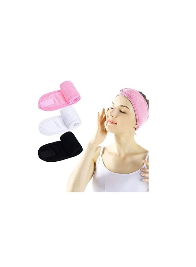 شريط راس للتعرق، منشفة شعر ملفوفة غير قابلة للانزلاق وقابلة للتمدد والغسل لغسل الوجه وعلاج الوجه والرياضة تناسب الجميع متعدد الالوان - Image 3
