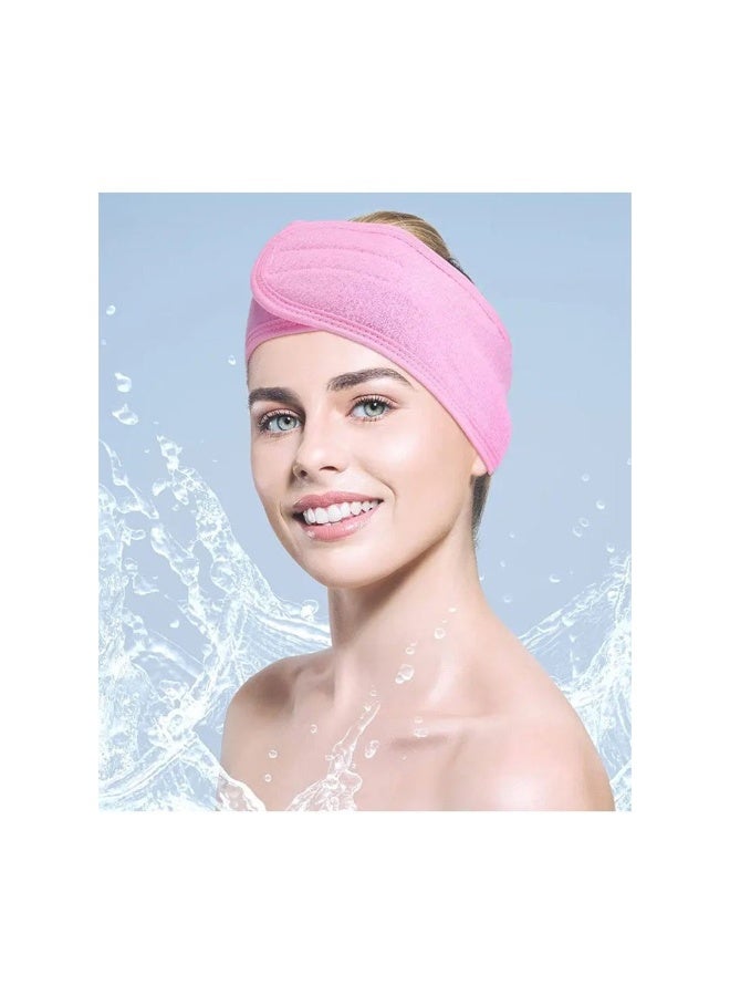 شريط راس للتعرق، منشفة شعر ملفوفة غير قابلة للانزلاق وقابلة للتمدد والغسل لغسل الوجه وعلاج الوجه والرياضة تناسب الجميع متعدد الالوان - Image 1