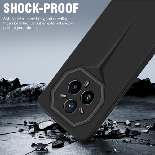 WOW IMAGINE Slim Back Cover for Realme 14 Pro Plus 5G | Blade Series Ultra Thin Case with Lightweight Design | Camera Protection | Soft Matte Silicone Flexible Mobile Case - Black - Image 3
