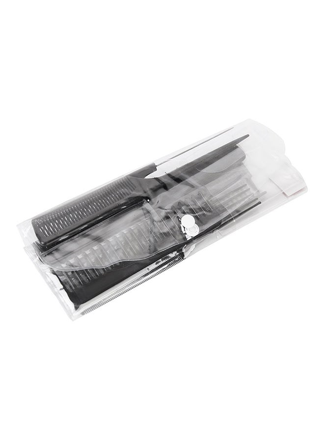10-Piece Professional Salon Hair Comb Set Black - Image 5