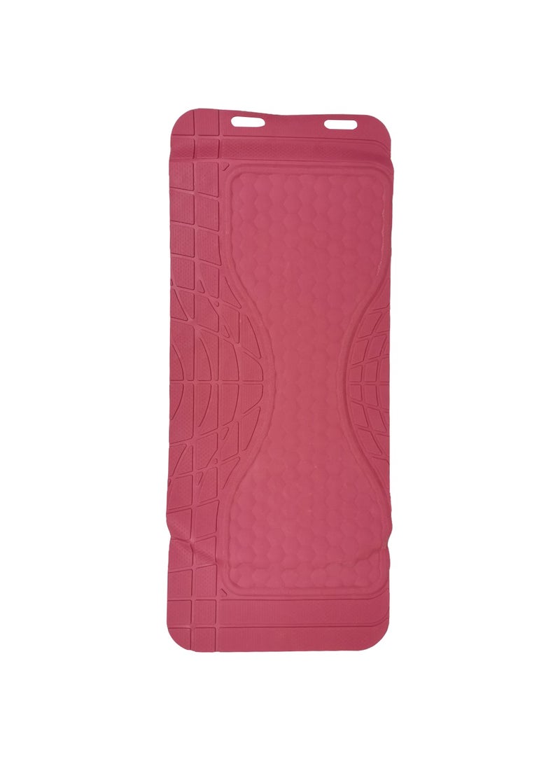 3XR Non skip Mat Universal Car Floor Mat Set High Quality PVC Material Floor Mat For All Seasons 5 Pcs Pink - Image 3