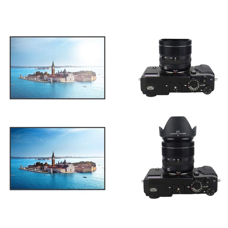 JJC Bayonet Dedicated Lens Hood for Fuji Fujifilm Fujinon XF 18-55mm F2.8-4 R LM OIS Lens and Fujinon XF 14mm F2.8 R Lens - Image 3