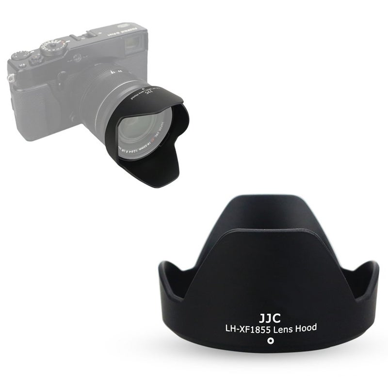 JJC Bayonet Dedicated Lens Hood for Fuji Fujifilm Fujinon XF 18-55mm F2.8-4 R LM OIS Lens and Fujinon XF 14mm F2.8 R Lens - Image 1