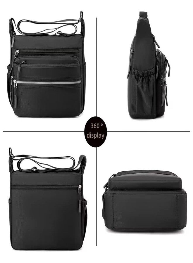 Mudono Messenger Bag for Men Nylon Waterproof Shoulder Bag Large Multi-pocket Crossbody Bag Daily Travel Work Bag Lightweight Satchel - Image 3