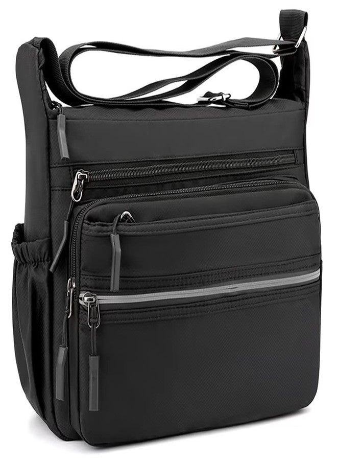 Mudono Messenger Bag for Men Nylon Waterproof Shoulder Bag Large Multi-pocket Crossbody Bag Daily Travel Work Bag Lightweight Satchel - Image 1