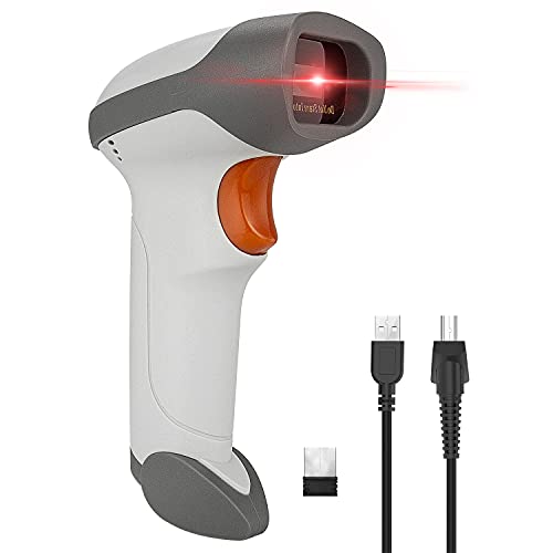 NetumScan Bluetooth 2D Barcode Scanner, 3 in 1 Automatic Wireless QR Barcode Reader USB Image Code Scanner for Store, Warehouse POS, Computer, Tablet, iPad, iPhone, Android - Image 1