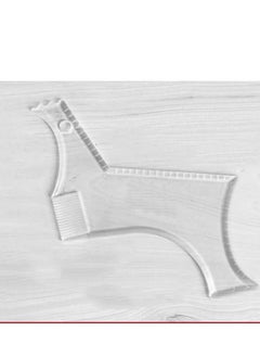 Y&D Shaving Template Beard Shaping Tool Transparent Styling Comb Templates for Goatee Mustache Sideburns Jaw Cheek Neck Line Symmetric Curve Step Cut Trimmer Barber Supplies Set Stencil  - Image 2