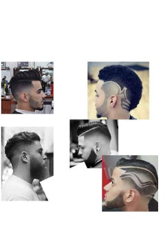 Y&D Shaving Template Beard Shaping Tool Transparent Styling Comb Templates for Goatee Mustache Sideburns Jaw Cheek Neck Line Symmetric Curve Step Cut Trimmer Barber Supplies Set Stencil  - Image 5